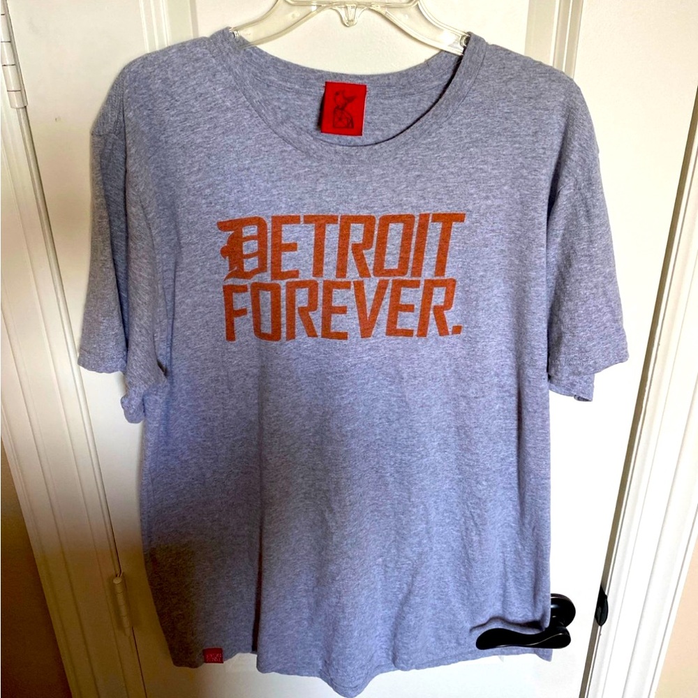 Detroit Tigers Shirt Detroit Baseball Forever Size XL Epyon Royal